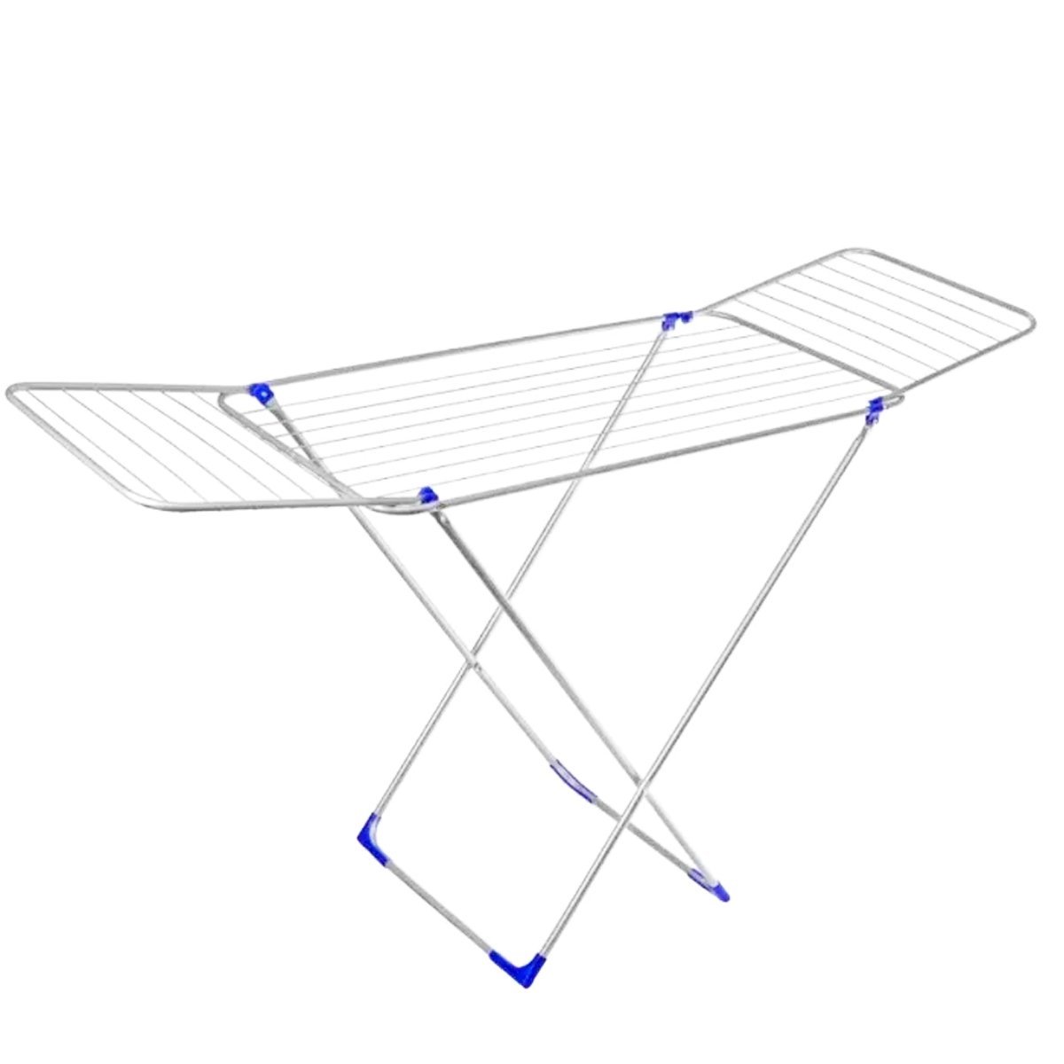 Varal De Chão Dobravél Com Abas 1,60cm Aluminio - Branco - 1
