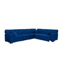 Ver imagem 4 de Sofá Magno 3.97x2.57m de Canto, Retrátil e Reclinável - Azul