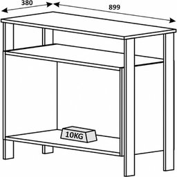 Balcão 3010 Mn/ptx - 900cm X 730cm X 380cm - 4