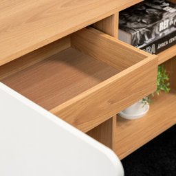Balcão Credenza 1 Porta 1 Gaveta 136cm Home Office Flexus - 9