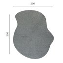 Ver imagem 5 de Tapete Formato Orgânico Volcano 200cm X 250cm Traverse Têxtil São João