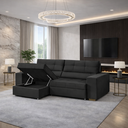 Ver imagem 1 de Sofá Baú San Marino Retrátil e Reclinável 3 Lugares 220cm Veludo Sofatec