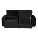 Ver imagem 4 de Sofá Baú San Marino Retrátil e Reclinável 3 Lugares 220cm Veludo Sofatec