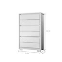 Ver imagem 2 de Cômoda Olívia 6 Gavetas MDF-MDP Branco Albatroz Móveis 79cm