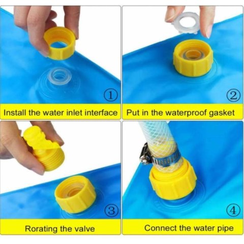Piscina Infantil Inflável com Chafariz, Tapete Pulverizador de Água Refrescante para Crianças