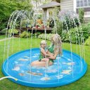 Ver imagem 4 de Piscina Infantil Inflável com Chafariz, Tapete Pulverizador de Água Refrescante para Crianças