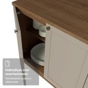 Ver mais imagens de Armário de Cozinha Completa de Canto 399 Cm Rustic/crema Vik Madesa 02