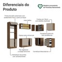Ver imagem 4 de Armário de Cozinha Completa de Canto 399 Cm Rustic/crema Vik Madesa 02