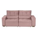 Ver imagem 3 de Sofá Baú San Marino Retrátil e Reclinável 3 Lugares 190cm Veludo Sofatec