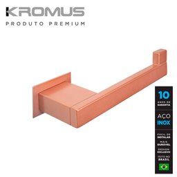 Papeleira Inox Rose Gold - Kromus RT0302-ER (Lado Esquerdo) - 2
