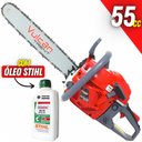 Ver imagem 2 de Motosserra Profissional Vulcan VSL550P á Combustão 2T 55CC 3HP + Óleo 2T Castrol Sthil