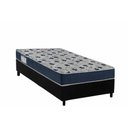 Ver imagem 1 de Conjunto Box Solteiro: Colchão Espuma Ortobom D28 Anatômico Iso 60 + Base Crc Suede Black (88x188)