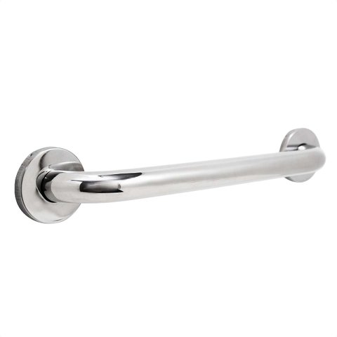 Barra de Apoio 30cm para Idoso e Deficiente Inox Polido