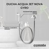 Ducha Acqua Jet Nova Gyro Dn15 Cromada com Branco Fabrimar - 3
