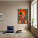 Ver imagem 2 de Quadro Decorativo Buda da Felicidade - 70x50cm:moldura Branca