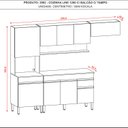 Ver imagem 5 de Cozinha Compacta 4 Peças com Balcão 120cm com Tampo Line