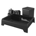 Ver imagem 1 de Kit Cozinha 4 Peças Escorredor Lixeira Porta Talher Dispenser - Stolf