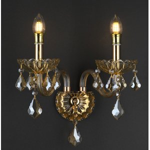 Arandela Clássica Âmbar Cristal