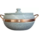 Ver imagem 2 de Panela Alças de Cobre Número 4 em Pedra Sabão