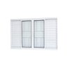 Janela de Alumínio Veneziana 06 Folhas com Grade Linha20 Branca - 100x200 - 3