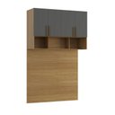 Ver imagem 2 de Módulo Cabeceira Aéreo Casal 100% MDF150cm em MDF com 4 Portas Altezza