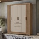 Ver imagem 1 de Guarda Roupa Roupeiro Malta 7 Portas 2 Gavetas Carvalho Fendi Moval