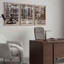 Ver imagem 3 de Kit 3 Quadros Justiça Advocacia 40x60 Moldura:castanho