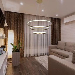 Luminaria Pendente 3 em 1 Led Aneis Arco Perfil Infinito Lustre Ajustavel Regulavel Sala de Jantar Q - 5