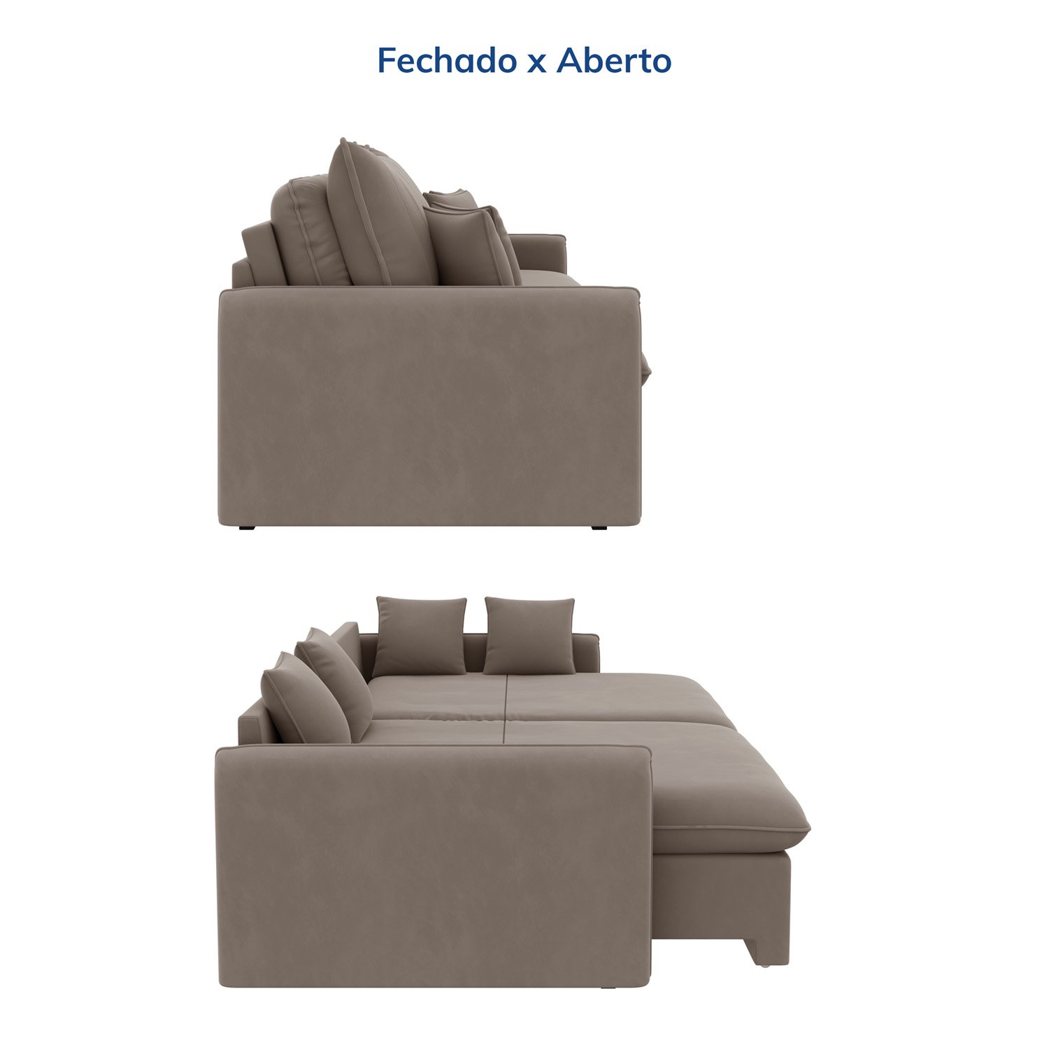 Sofá Cama Retrátil e Reclinável 180cm Colibri Cabecasa Madeiramadeira - 7