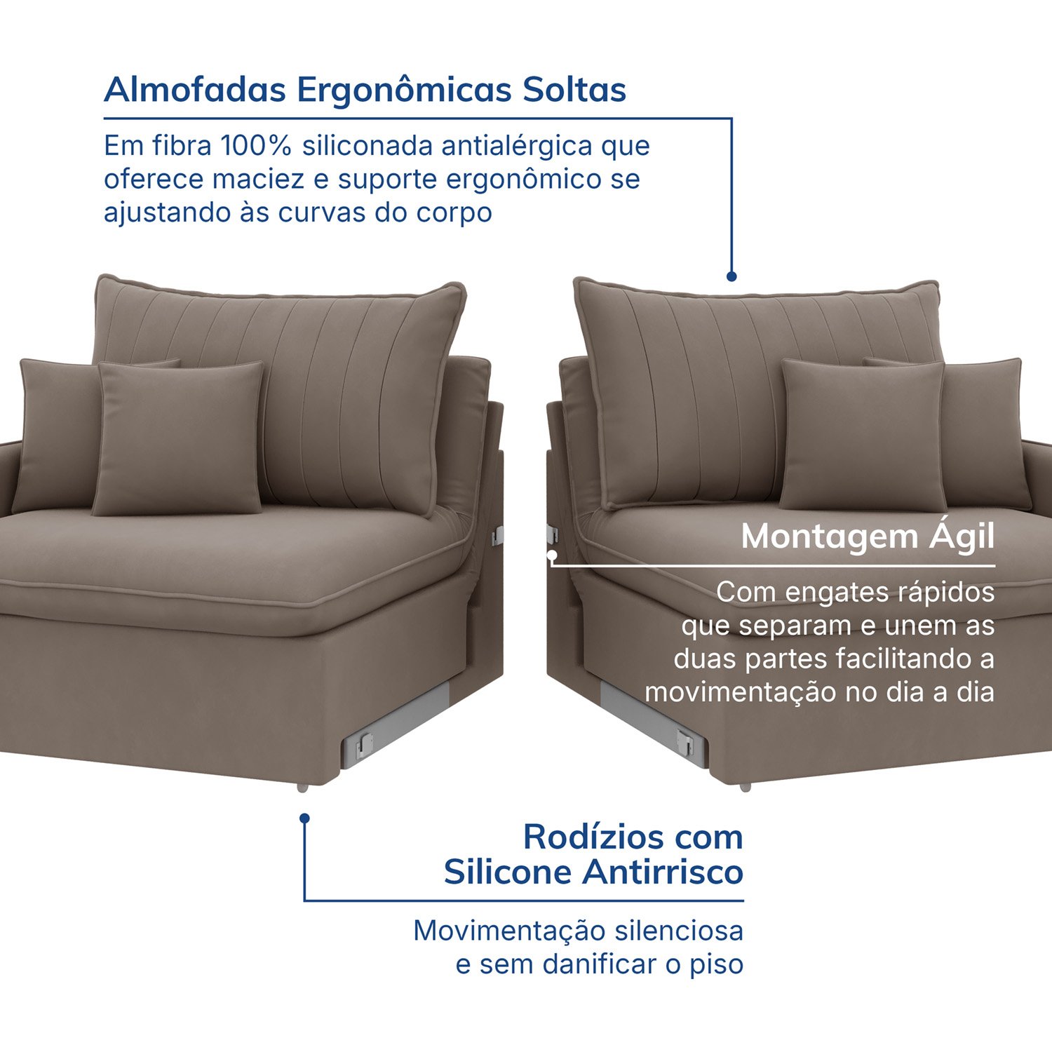 Sofá Cama Retrátil e Reclinável 180cm Colibri Cabecasa Madeiramadeira - 4