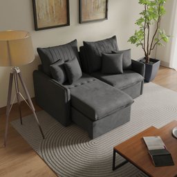 Sofá Cama Retrátil e Reclinável 180cm Colibri Cabecasa Madeiramadeira - 1