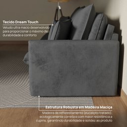 Sofá Cama Retrátil e Reclinável 180cm Colibri Cabecasa Madeiramadeira - 7