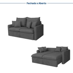 Sofá Cama Retrátil e Reclinável 180cm Colibri Cabecasa Madeiramadeira - 5