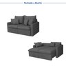 Sofá Cama Retrátil e Reclinável 180cm Colibri CabeCasa MadeiraMadeira - 5