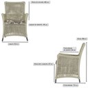 Ver imagem 3 de Jogo Sofá e 2 Poltronas e Mesa Igapó Alumínio Preta Corda Náutica E6 Trama Original