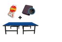 Ver imagem 1 de Mesa de Ping Pong Mdp 18mm 1002 Klopf + Kit Suporte, Rede, Bolinhas 5030 + Capa para Mesa Aberta/mon