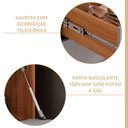 Ver imagem 7 de Cozinha Modulada 9 Peças Brilhante com 1 Cristaleira 3 Balcões 4 Armários Aéreo e 1 Torre Bege/Cinamomo/Platina