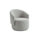 Ver imagem 3 de Kit 02 Poltronas Orgânica Decorativa Beatriz Boucle Cinza Claro - Montanaris Decor