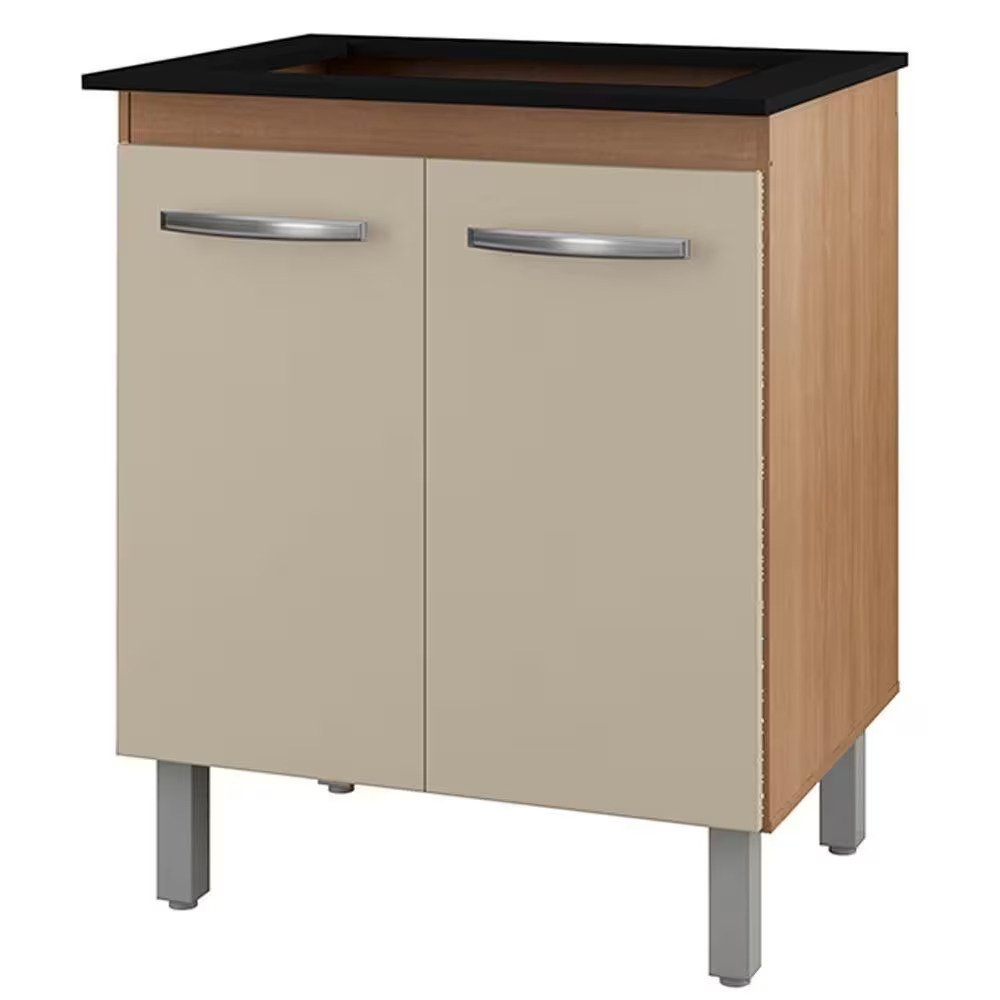 Balcao para Cooktop 4 Bocas Jade Savana Off White Moblis - 1