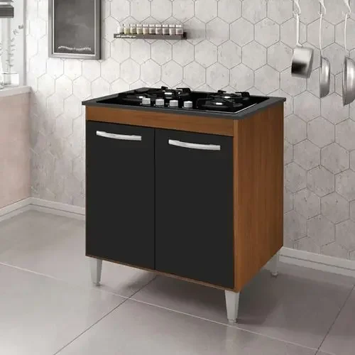 Balcao para Cooktop 4 Bocas Jade Savana Off White Moblis - 4