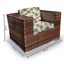 Ver imagem 2 de Conjunto Bora Bora - 1 Sofá 2 Lugares + 2 Poltronas + 1 Mesa de Centro - Fiji