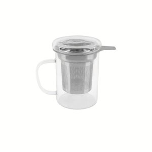Caneca de Vidro Tramontina com Infusor de Chá 350 Ml