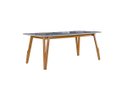 Ver imagem 1 de Mesa de Jantar com Vidro Madeira Maciça - Siena-1,80x0,90m - Art Salas