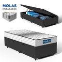 Ver imagem 2 de Cama Box Baú com Colchão de Molas Ensacadas Double Face Essence Probel Solteiro 88cm