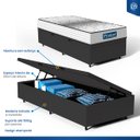 Ver imagem 5 de Cama Box Baú com Colchão de Molas Ensacadas Double Face Essence Probel Solteiro 88cm