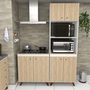 Ver imagem 1 de Conjunto Cozinha Modular Balcão Cooktop Torre Quente