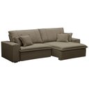 Ver mais imagens de Sofá Retrátil Reclinável para Sala 3 Lugares 210cm Varsov F04 Veludo Amêndoa - Lyam Decor