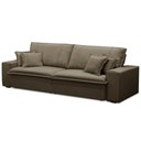 Ver imagem 6 de Sofá Retrátil Reclinável para Sala 3 Lugares 210cm Varsov F04 Veludo Amêndoa - Lyam Decor