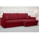 Ver imagem 2 de Sofá Tango 2,20M Sem Caixa, Retrátil e Reclinável Velosuede Vermelho - Netsofás