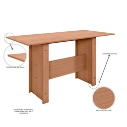 Mesa de Jantar 4 Lugares Milano - 3